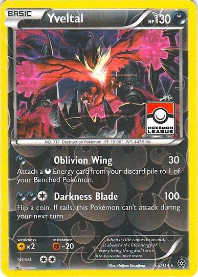 Yveltal (Steam Siege League Promo) (65) [League & Championship Cards]