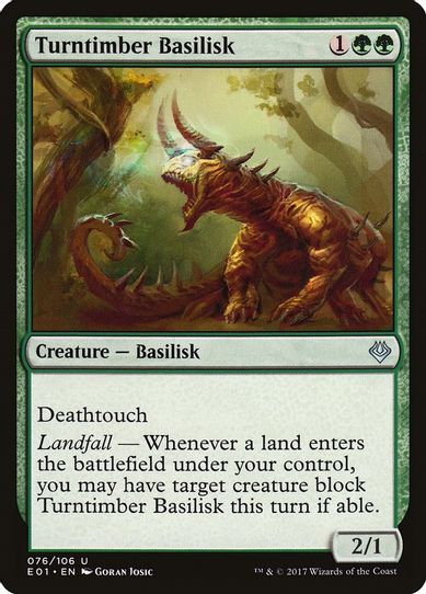 Turntimber Basilisk (76) [Archenemy: Nicol Bolas]