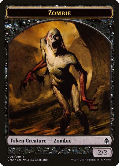 Zombie Token (5) [Commander Anthology]