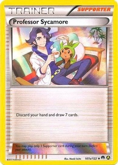 Professor Sycamore a/ (Holofoil) (107a/122) [Alternate Art Promo]