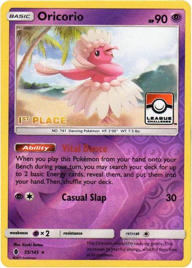 Oricorio 55/145 (League Promo) [1st Place] [League & Championship Cards]
