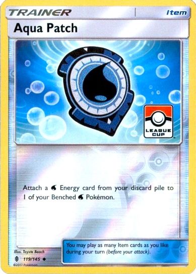 Aqua Patch 119/145 (League Promo) [League & Championship Cards]