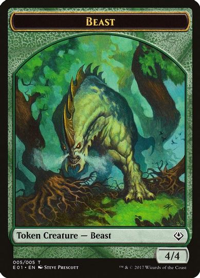 Beast // Soldier Double-sided Token [Archenemy: Nicol Bolas]