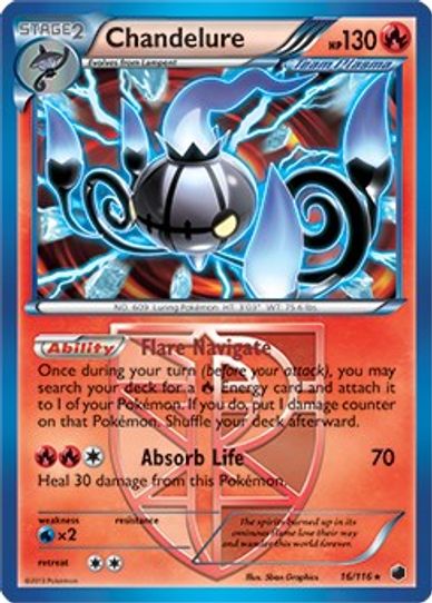 Chandelure (BW Plasma Freeze) (16/203) [Deck Exclusives]