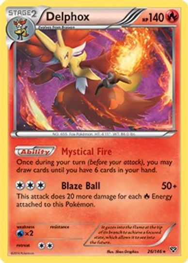 Delphox (XY Base Set) (26/203) [Deck Exclusives]