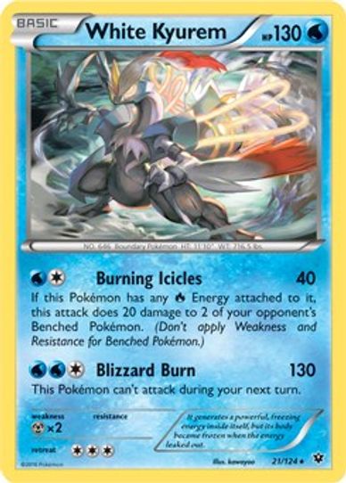 White Kyurem (XY Fates Collide) (21/203) [Deck Exclusives]