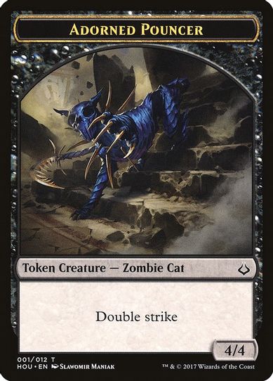 Adorned Pouncer Token (1) [Hour of Devastation]