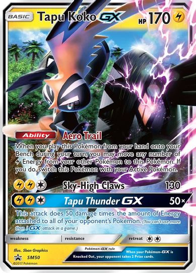 Tapu Koko GX - SM (SM50) [SM Promos]