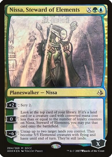 Nissa, Steward of Elements (SDCC Exclusive) (204) [Media Promos]