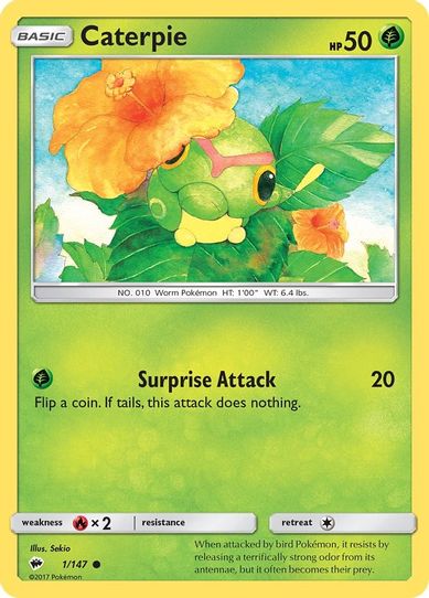 Caterpie (1/147) [ Sun & Moon: Burning Shadows]