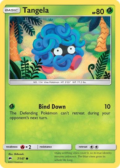 Tangela (7/147) [ Sun & Moon: Burning Shadows]