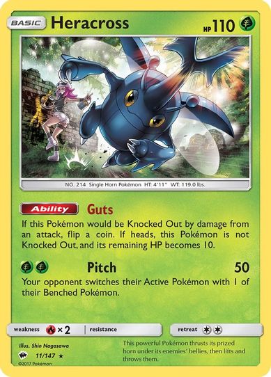 Heracross (11/147) [ Sun & Moon: Burning Shadows]