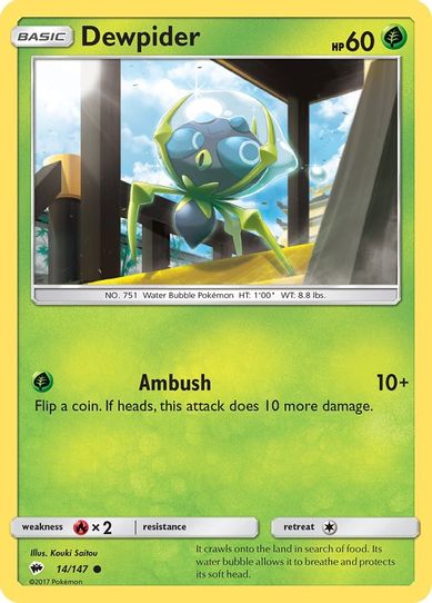 Dewpider (14/147) [ Sun & Moon: Burning Shadows]