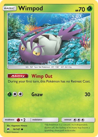 Wimpod (16/147) [ Sun & Moon: Burning Shadows]