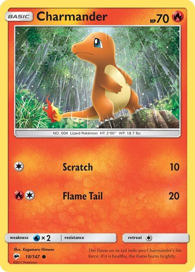 Charmander (18/147) [ Sun & Moon: Burning Shadows]