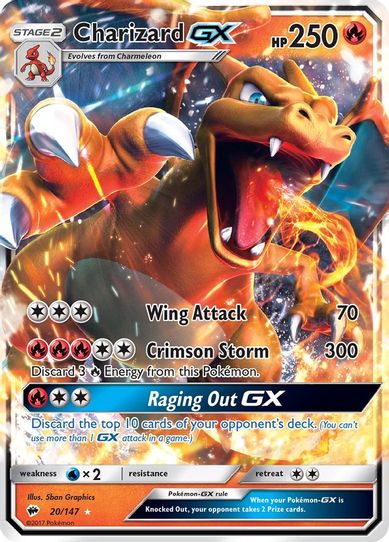 Charizard GX (20/147) [ Sun & Moon: Burning Shadows]