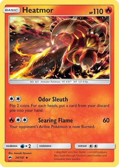 Heatmor (24/147) [ Sun & Moon: Burning Shadows]