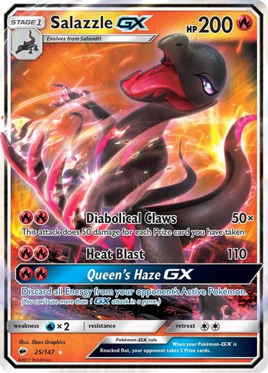 Salazzle GX (25/147) [ Sun & Moon: Burning Shadows]