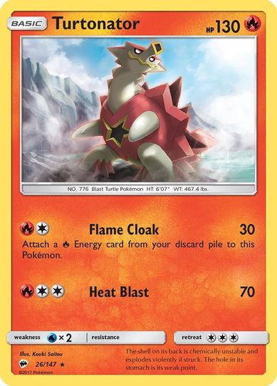 Turtonator (26/147) [ Sun & Moon: Burning Shadows]