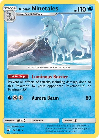 Alolan Ninetales (28/147) [ Sun & Moon: Burning Shadows]