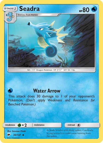 Seadra (30/147) [ Sun & Moon: Burning Shadows]