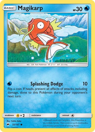 Magikarp (32/147) [ Sun & Moon: Burning Shadows]