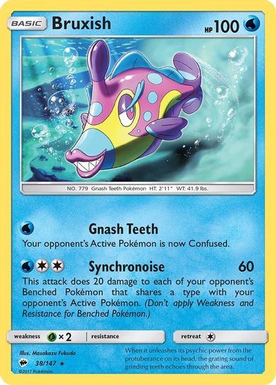 Bruxish (38/147) [ Sun & Moon: Burning Shadows]