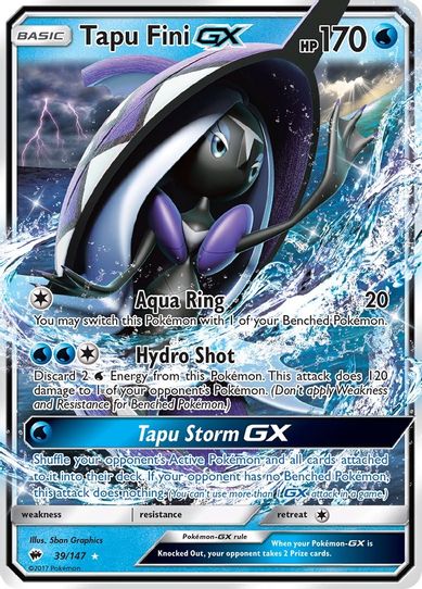 Tapu Fini GX (39/147) [ Sun & Moon: Burning Shadows]