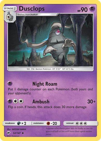 Dusclops (52/147) [ Sun & Moon: Burning Shadows]