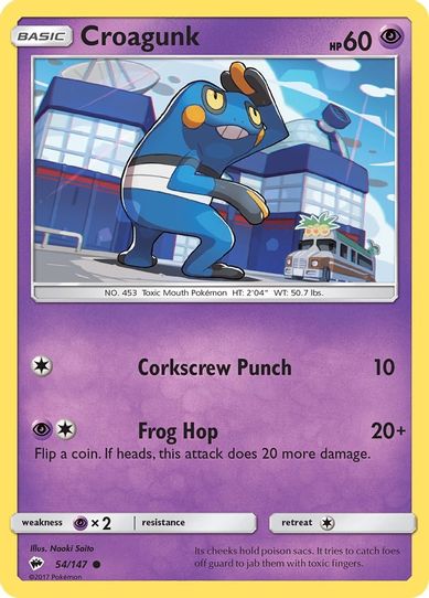 Croagunk (54/147) [ Sun & Moon: Burning Shadows]