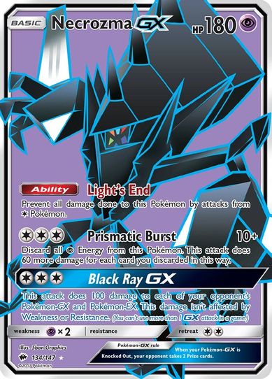 Necrozma GX (Full Art) (134/147) [ Sun & Moon: Burning Shadows]