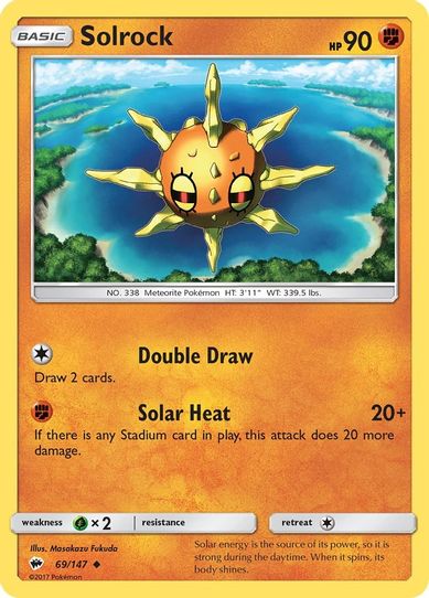 Solrock (69/147) [ Sun & Moon: Burning Shadows]