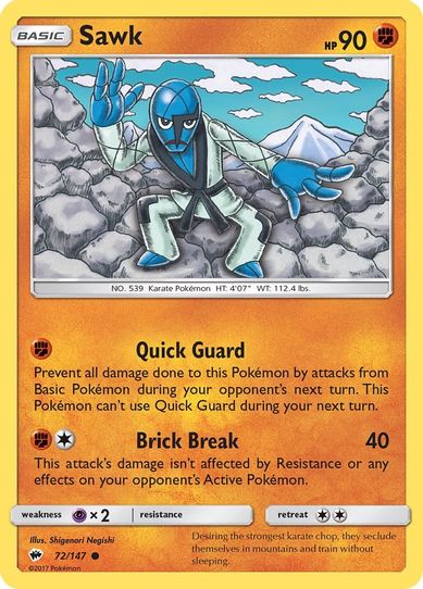 Sawk (72/147) [ Sun & Moon: Burning Shadows]