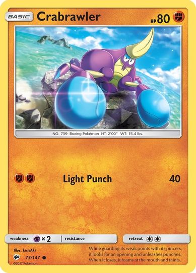 Crabrawler (73/147) [ Sun & Moon: Burning Shadows]