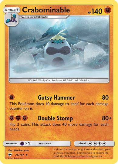 Crabominable (74/147) [ Sun & Moon: Burning Shadows]