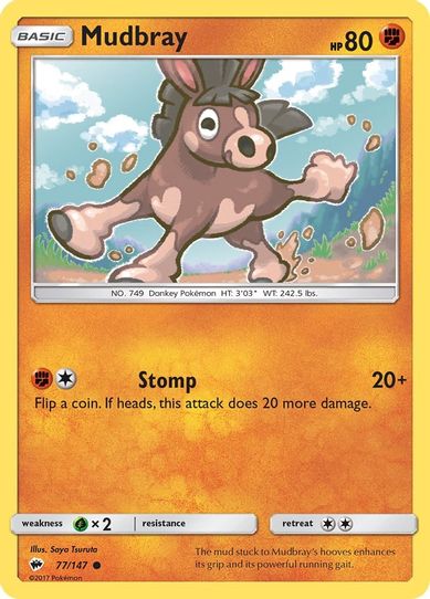 Mudbray (77/147) [ Sun & Moon: Burning Shadows]