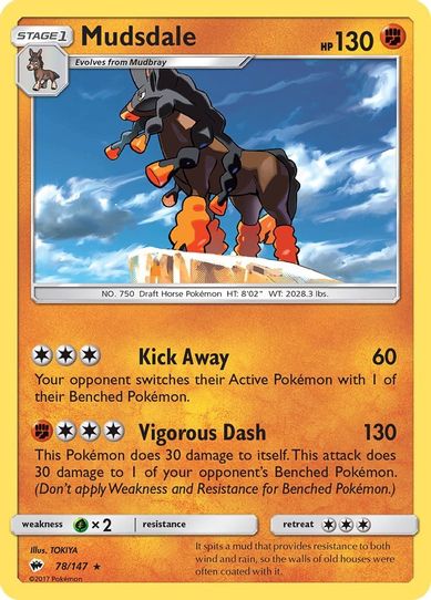 Mudsdale (78/147) [ Sun & Moon: Burning Shadows]