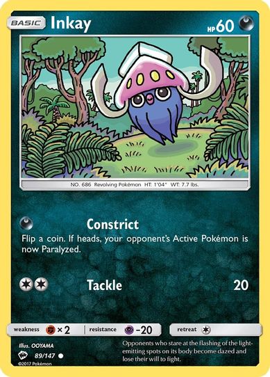 Inkay (89/147) [ Sun & Moon: Burning Shadows]