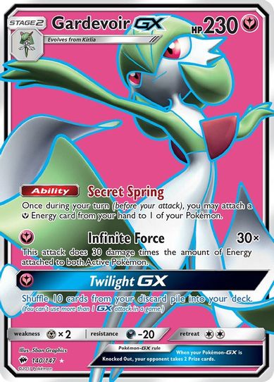 Gardevoir GX (Full Art) (140/147) [ Sun & Moon: Burning Shadows]