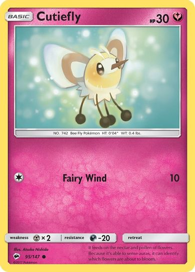 Cutiefly (95/147) [ Sun & Moon: Burning Shadows]