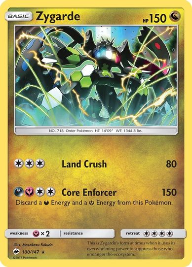 Zygarde (100/147) [ Sun & Moon: Burning Shadows]