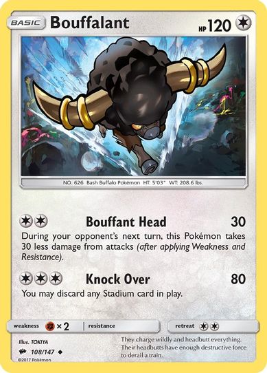 Bouffalant (108/147) [ Sun & Moon: Burning Shadows]