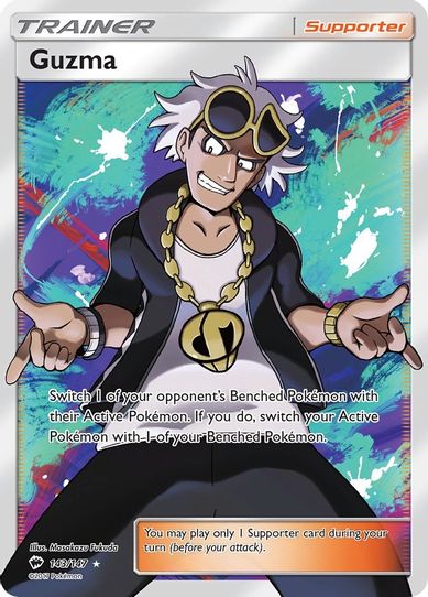 Guzma (Full Art) (143/147) [ Sun & Moon: Burning Shadows]