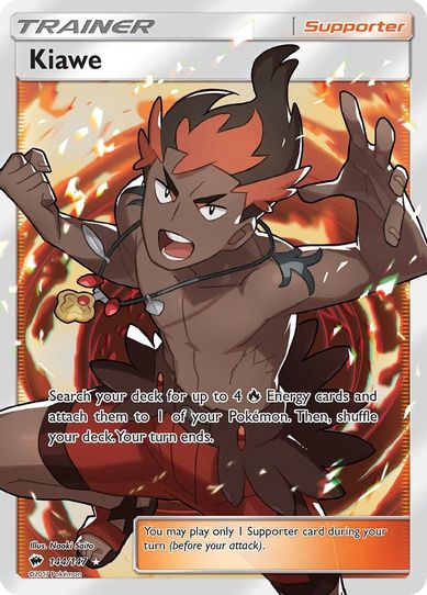 Kiawe (Full Art) (144/147) [ Sun & Moon: Burning Shadows]