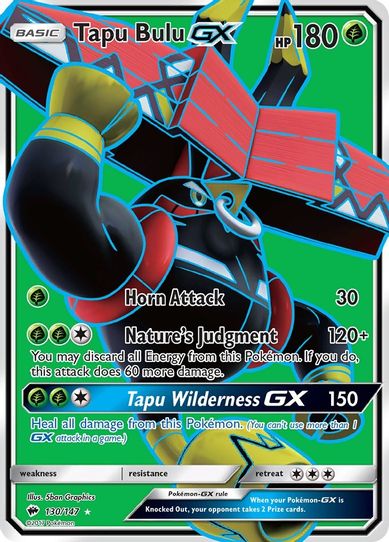 Tapu Bulu GX (Full Art) (130/147) [ Sun & Moon: Burning Shadows]