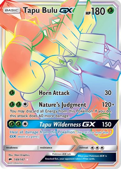 Tapu Bulu GX (Secret) (149/147) [ Sun & Moon: Burning Shadows]