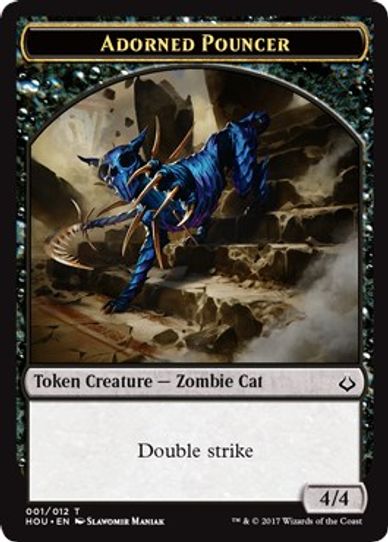 Adorned PouncerHorse Double-sided Token [Hour of Devastation]