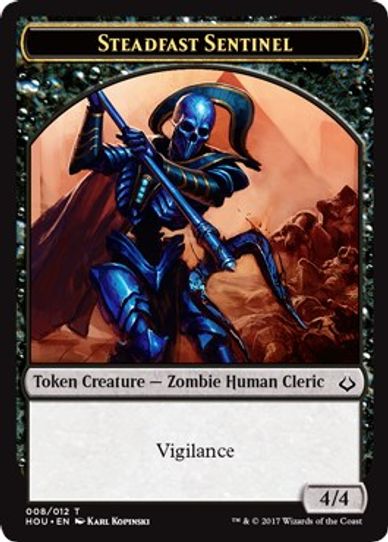 Steadfast SentinelCat Double-sided Token [Hour of Devastation]