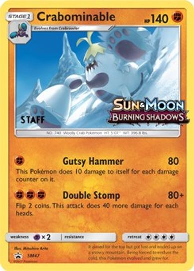 Crabominable - SM (Prerelease Promo) [Staff] (SM47) [SM Promos]