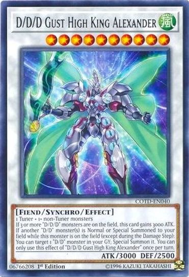 D/D/D Gust High King Alexander (COTD-EN040) [Code of the Duelist]